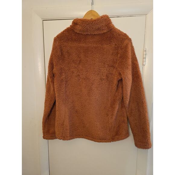 PATAGONIA Women's Los Gatos 1/4 Zip Pullover Fleece SWEATER Pink Sz M Worn Wear - Picture 7 of 9